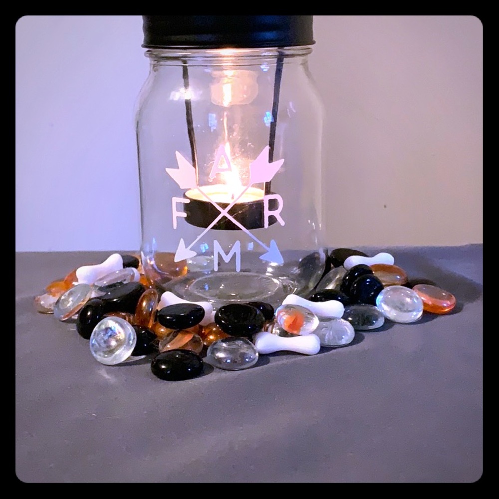 Mason Jar Candle Holder